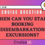 When can you start booking disembarkation excursions?