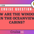 How are the windows in the Oceanview cabins?